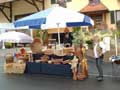 Weiterdinger Dorffest: Korbmacherstand in der Binningerstrasse